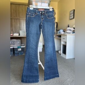 🌟PINK DARK BLUE DENIM FLARE JEANS🌟